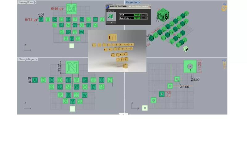 Pendant Alphabet symbol of self awareness personal style gp0481