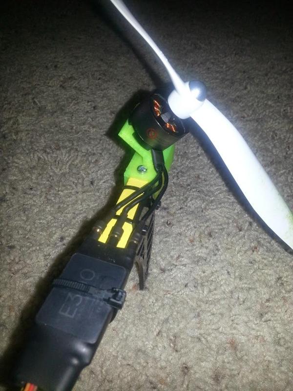 v-tail quadcopter 40 degree motor mount