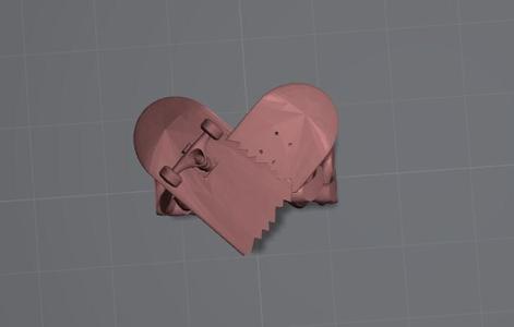 Heart SK8 Cubano ring size 21