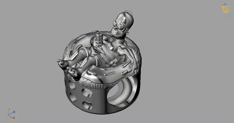 Homer Gold Bead