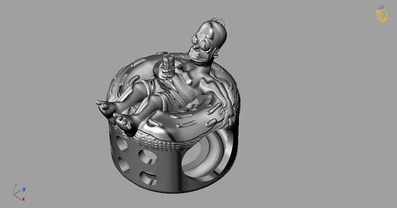 Homer Gold Bead
