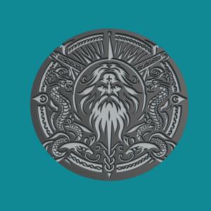 odin Print Model odin Medallion odin Wall Decor