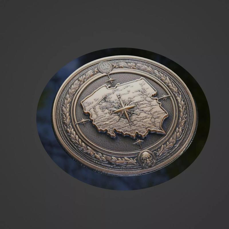 Poland Country Medallion