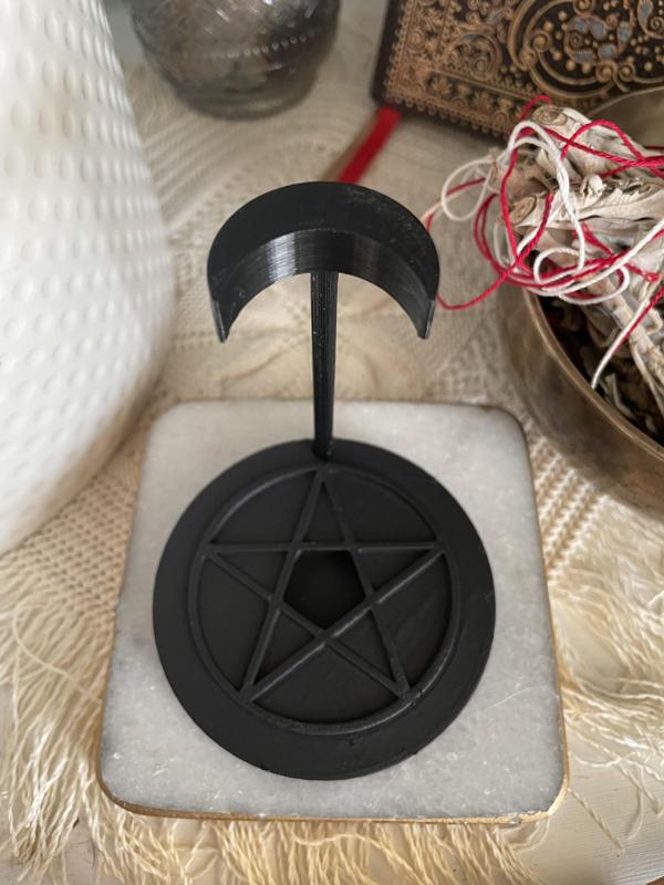 Pentacle Crystal Wand Holder