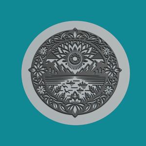 Lake Medallion Lake 3d Print Model