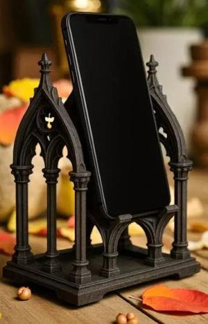 Cathedral-inspired phone holder