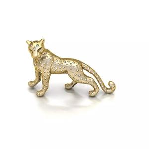 3d zbrush 52mm size panther pendant