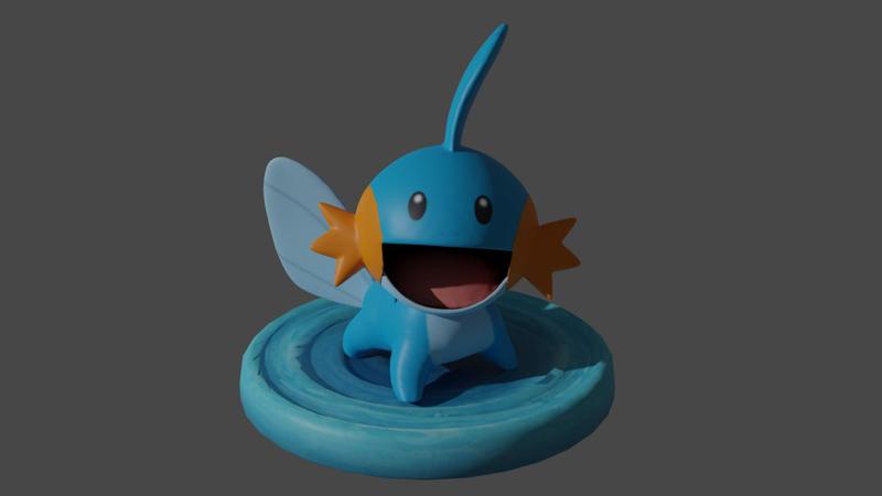 Mudkip 3D print model