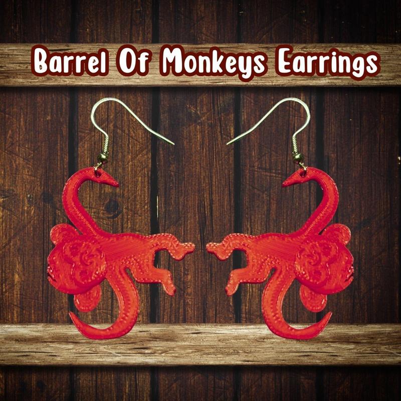 Barrel Of Monekys Earrings