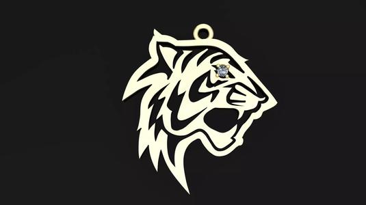 tiger pendant 3D model