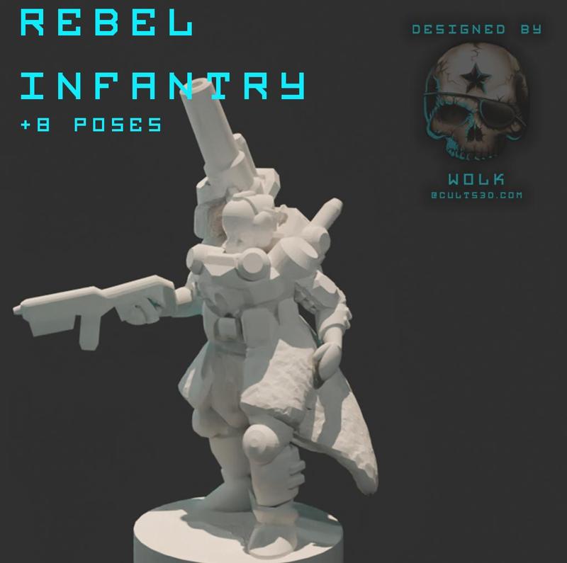 6mm Rebel Infantry