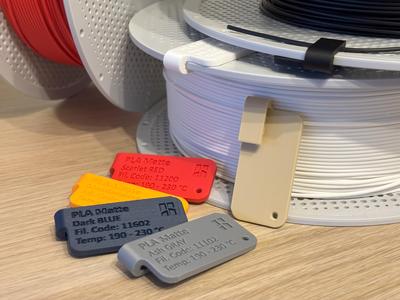 ClippyTAG: Filament Clip - Spool Tag – PLA Basic