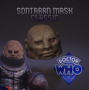 Doctor Who Sontaran Head Mask CLASSIC