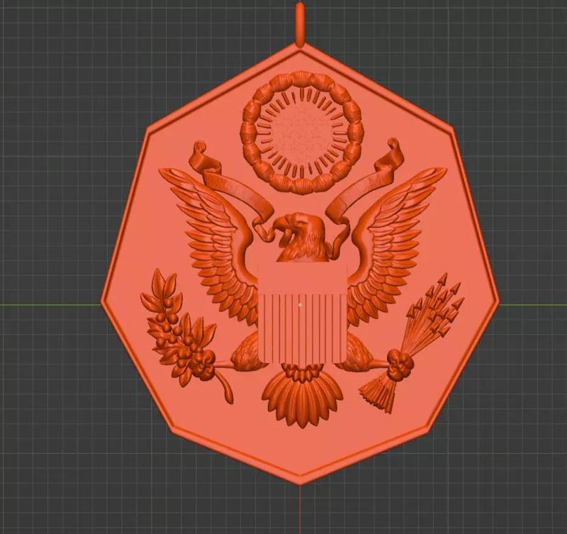 US  Coat of Arms pendant