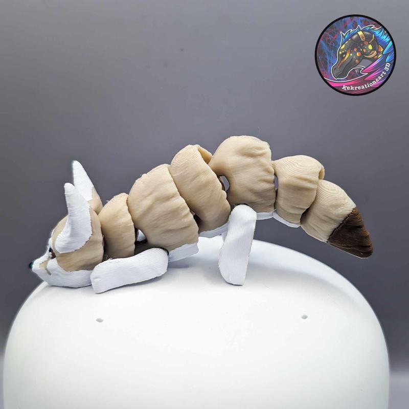 Baby Fennec Fox Keychain