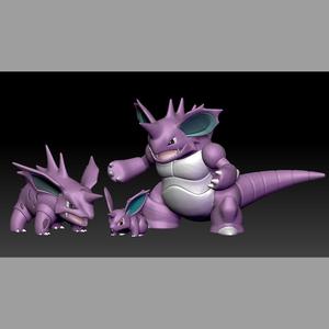 Pokemon NidoranM Nidorino Nidoking 3D print model