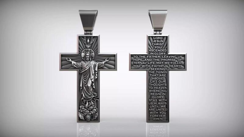 The Ascension of Jesus Christ Ascending to Heaven Cross