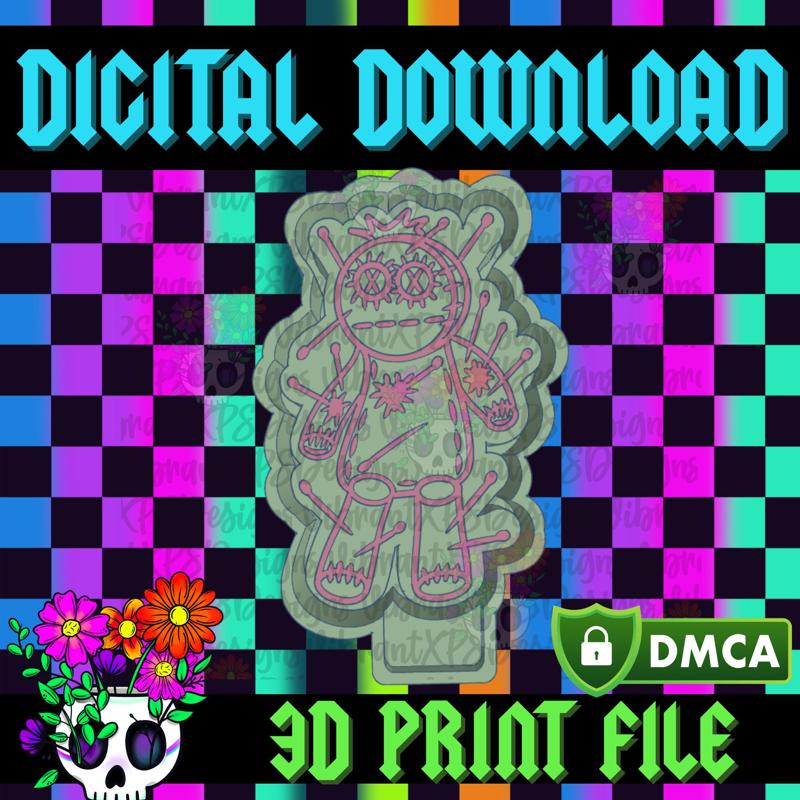 Voodoo Doll STL Freshie Housing