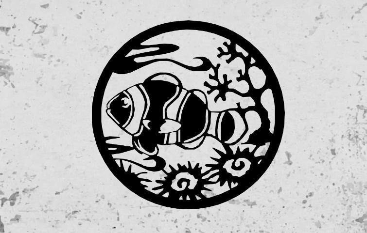 clownfish clown fish wall art wall decoration sea ocean fish fish fish