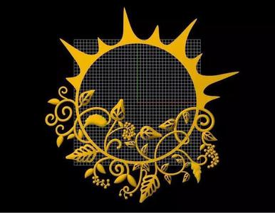 Sun pendant 3dm file