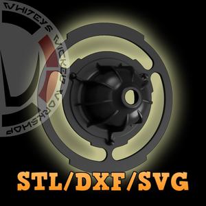 Millennium Falcon Light-Lamp DXF-SVG-STL 3D File