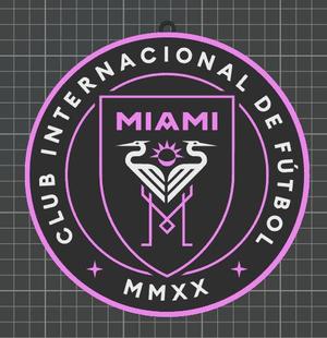 Inter Miami crest to hang on the wall - Inter Miami crest to hang on the wall