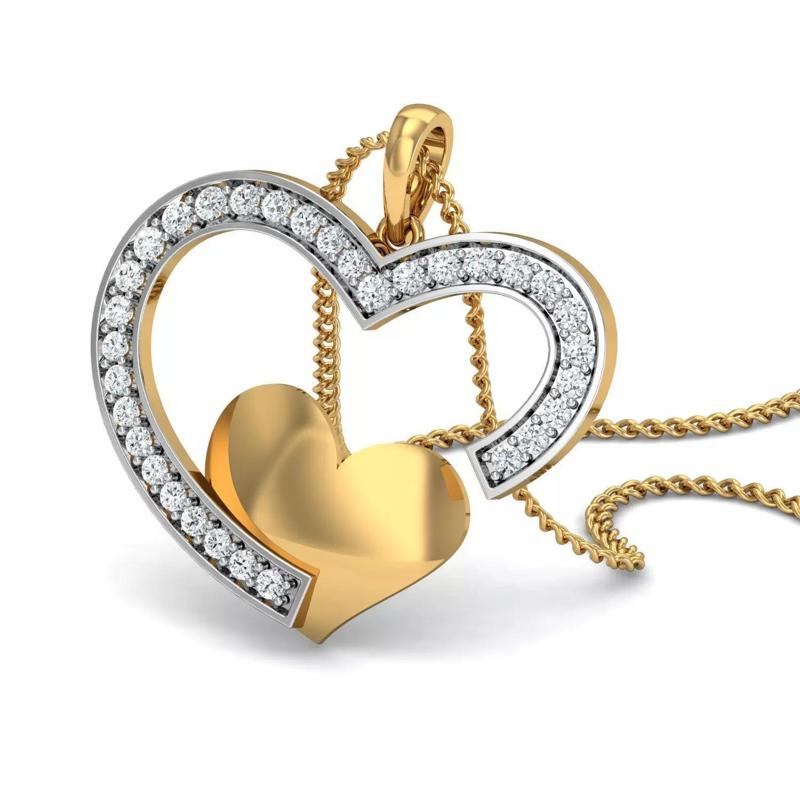 Heart Pendant 3dm STL FBX OBJ Render Details