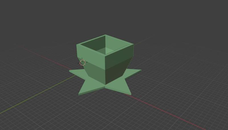 pot for plants with star