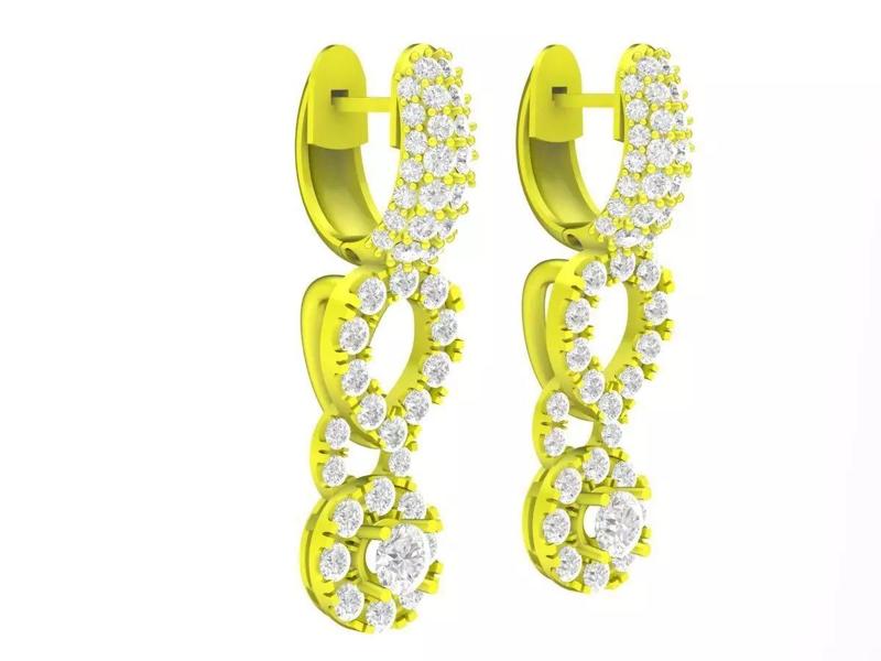 5720 luxury diamond earrings