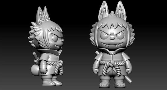 Labubu - Uchiha Sasuke statue - Naruto - 3D print