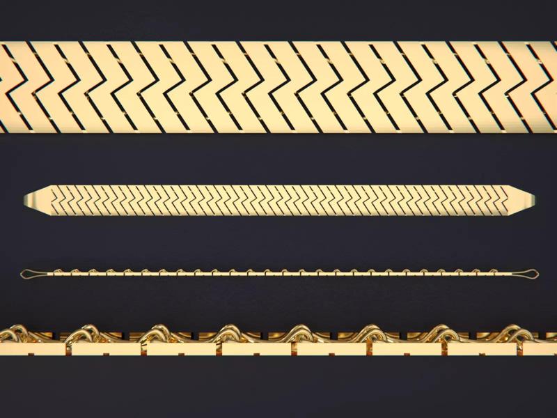 Gold Chain Bracelet-10MM