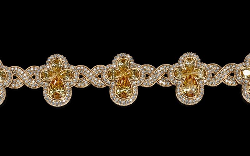 clover cross hiphop bracelet