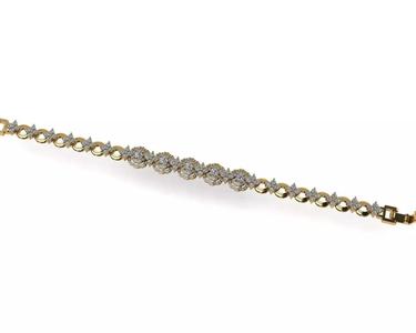 Diamond bracelets 3d render