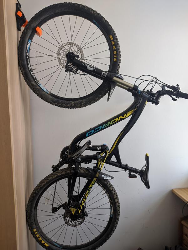 Bike Wall Mount Spring Loaded