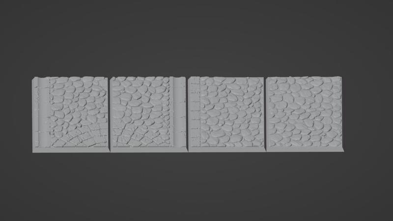 50x75mm cobblestone bases