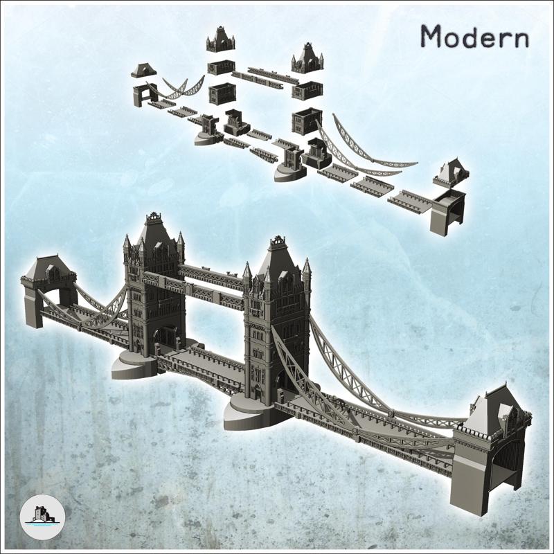 Tower Bridge over the Thames (London, United Kingdom) - World War Two Second WWII Western campaign UK England History Monument