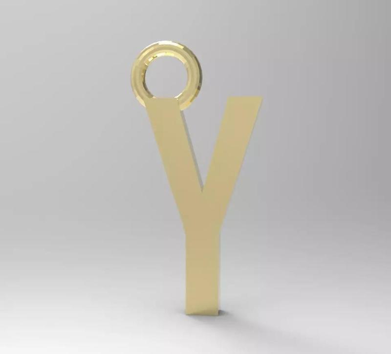 ALPHABET LATTER Y PENDANT