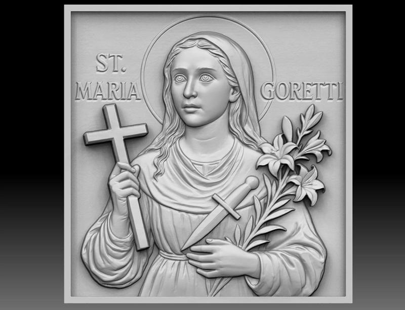 Saint Maria Goretti Relief