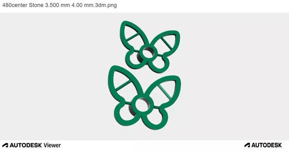 Butterfly Charm For Bracelet Pendant With Center Oval Stone