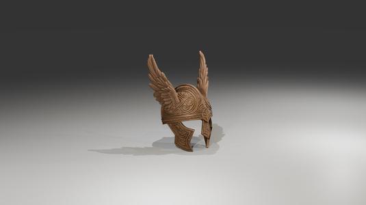 Winged Helmet Ornamental
