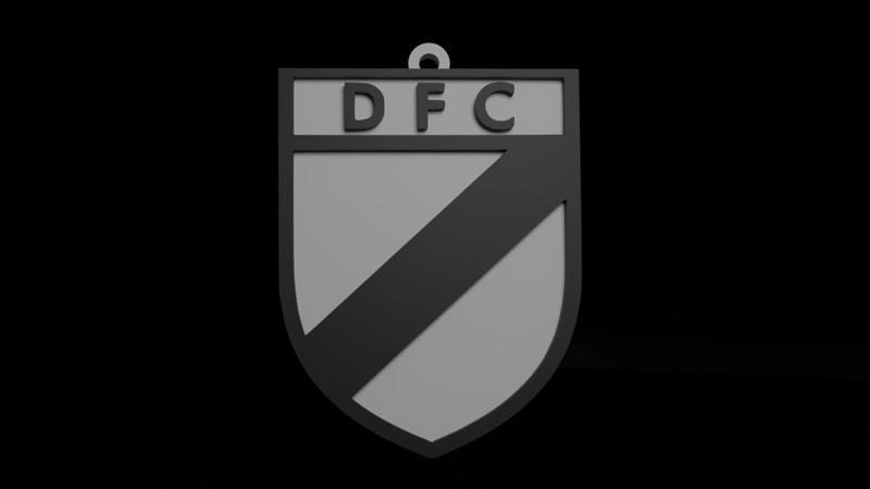 Keychain Danubio Football Club Uruguay Coat of Arms