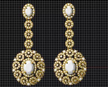 Earrings 3dm and stl  file