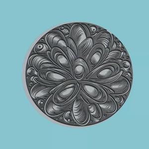 Mussel Animal Medallion Mussel Print Model