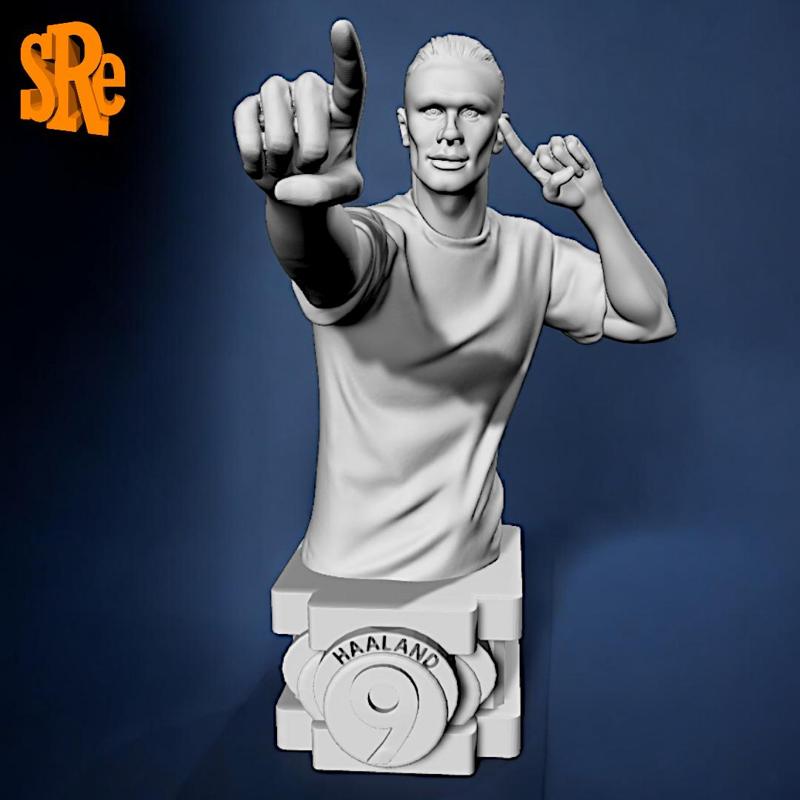 Bust Erling Braut Haaland - Forward of Norway and Manchester City F. C.