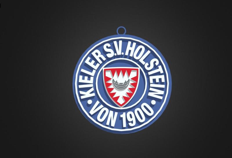 Schlüsselring Keyring Keyring Key ring Holstein Kiel 3D