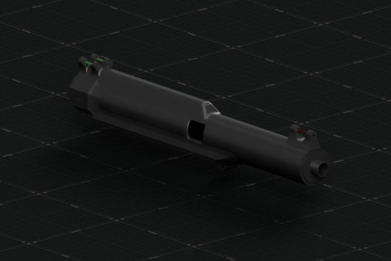 Airsoft AEG carbon like upper receiver Arp / G&G body