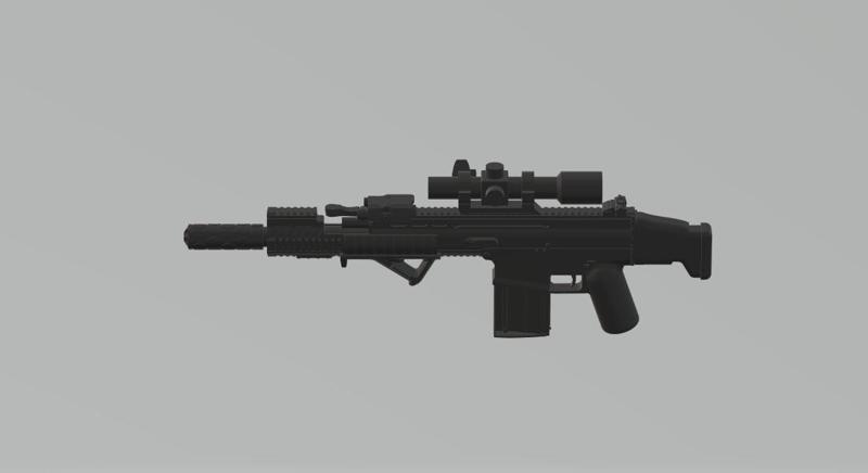 FN Scar-H for minifigures