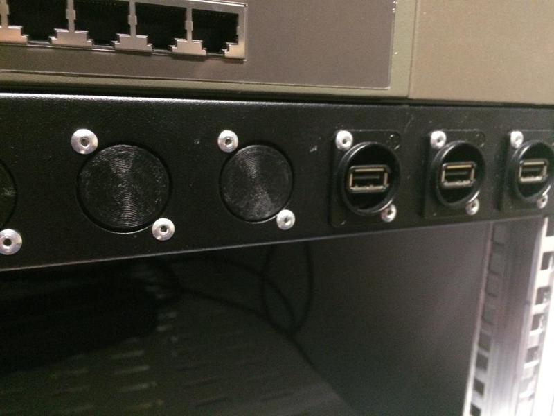 XLR Neutrik D series blanking plate - blind cover