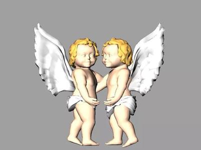 Angel Baby 3d Model