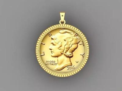 Coin Frame for Quarters